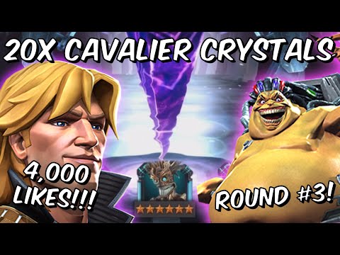 20x 6 Star Mojo Cavalier Crystal Opening Round #3! - 4k Likes Smashed - Marvel Contest of Champions
