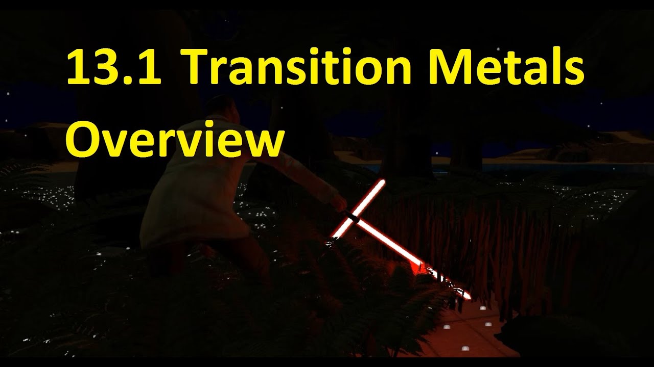S 3.1.8 Transition Metal Properties Overview [HL IB Chemistry]  * magnetic detail no longer needed