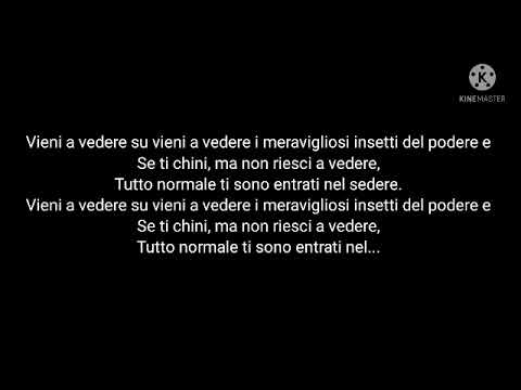 CAPAREZZA - GLI INSETTI DEL PODERE (TESTO)