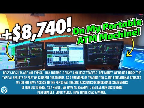 +$8,740 On My Traveling Trading Station! | Ross’ Trade Recap