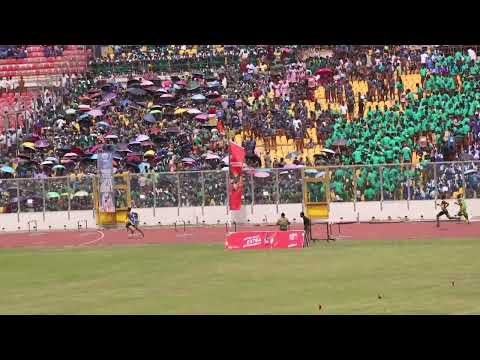 Boys 400m hurdles heat 3. 54.91sec. SuperZonals 2026. Ashanti region.