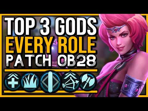 Top 3 Gods For EVERY ROLE (w/ Builds) To Carry In Patch OB28! - SMITE 2 Guide
