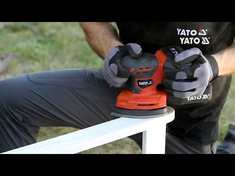 Акумуляторна вібраційна шліфмашина YATO 18В, 84х184 мм (без акумулятора) Акумуляторна вібраційна шліфмашина YATO 18В, 84х184 мм (без акумулятора)