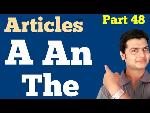 Articles A, An and The | Easy Way to Learn Articles A, an and The | Simple Tricks.Part 48. Video