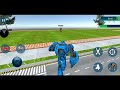 Real Horse Robot Car Transform Blue Cliff Hanger Horse Robot Android IOS Gameplay