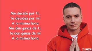 J Balvin - Rojo (Letra)