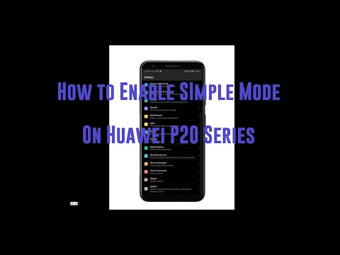 How to activate Simple Mode on Huawei