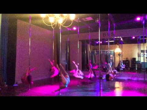 Sand - Nathan Lanier Beginner Pole Dance Routine 11-3-14