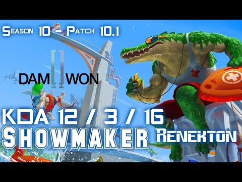 DWG Showmaker RENEKTON vs IRELIA Mid - Patch 10.1 KR Ranked