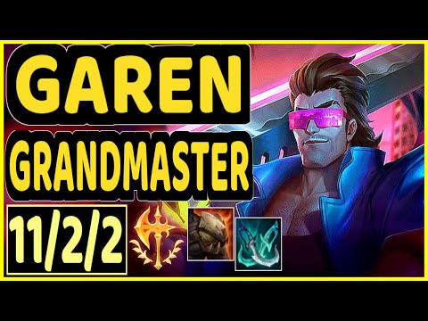 OMOK KING (GAREN) - 11/2/2 KDA TOP GAMEPLAY - NA Ranked GRANDMASTER