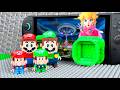Lego Mario Enters Super Mario Galaxy Luigi Helps Save Peach Legomario