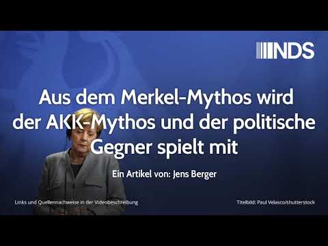Aus dem Merkel-Mythos wird der AKK-Mythos und der politische Gegner spielt mit | Jens Berger