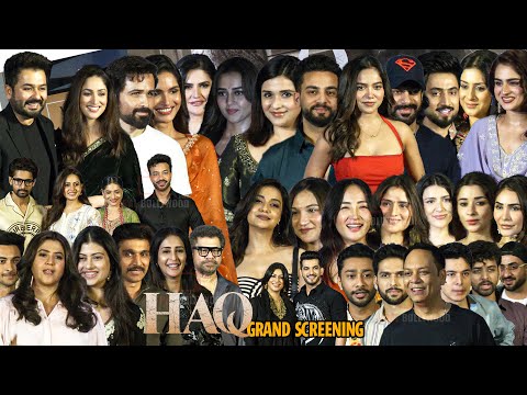 UNCUT - Haq Movie Grand Screening | Star studded | Emraan Hashmi, Yami Gautam, Elvish Yadav,Mr Faisu