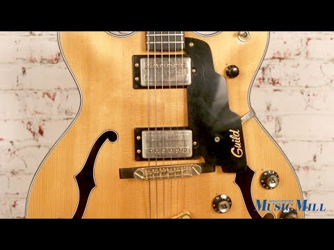 1969 Guild Deep Starfire Custom 7 Hollow Body Electric Guitar Natural DEMO - MANCHESTER MUSIC MILL