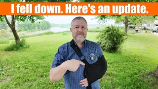 Baseball wasn't kind to me. A torn hamstring and a broken collarbone. 😎🧢⚾