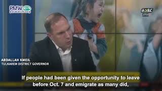 Abdallah Kmeil saying if Gazans could leave then they would