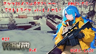 【EFT PvE】インチェでスカブ25体倒すついでにテスドラ１もやれたらいいな…【#27】【USEC LV20】【実況】 #バ美肉おじさん #ホリちゃん #tarkov