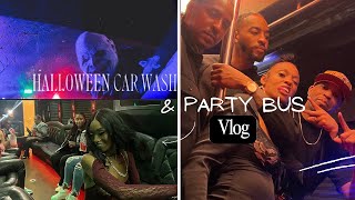 Haunted Car Wash Tunnel of Terror | Party Bus | VLOG