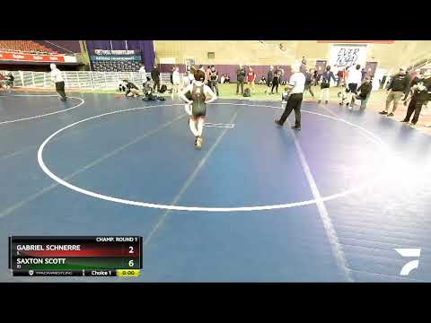 100 Lbs Champ. Round 1 - Gabriel Schnerre, IL Vs Saxton Scott, ID 8e09