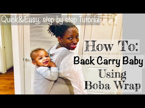 WRAP-BABY WEARING ON THE BACK (SEE DETAILS)