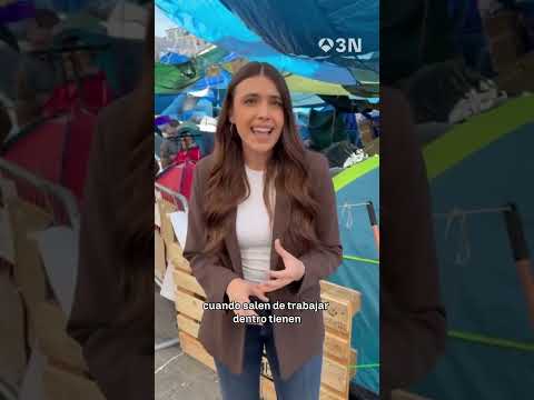 ⛺️ Menos movimiento en la acampada por la vivienda de Sol