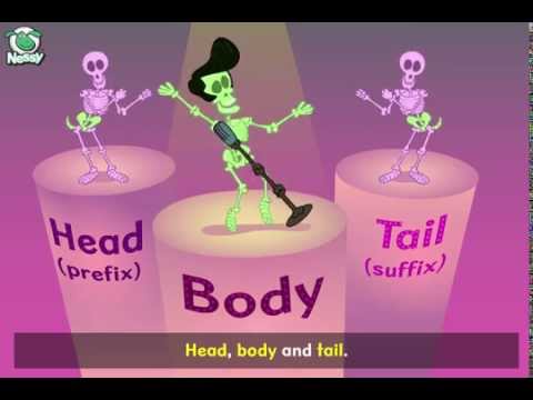 Nessy Reading Strategy | Head Body Tail - Educational Song | Prefixes and Suffixes