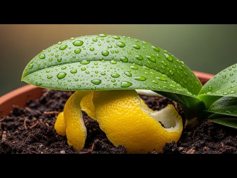 Forget fertilizers! Lemon peel is the secret to healthy orchid roots and flowers!