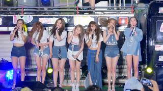 170722 씨엘씨 (CLC) 해운대 City Block SKULL&HAHA NORA 공연 직캠