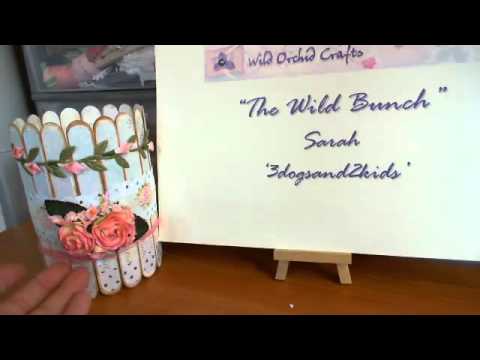 Wild Bunch - Shabby Chic Paintbrush Holder - Sarah