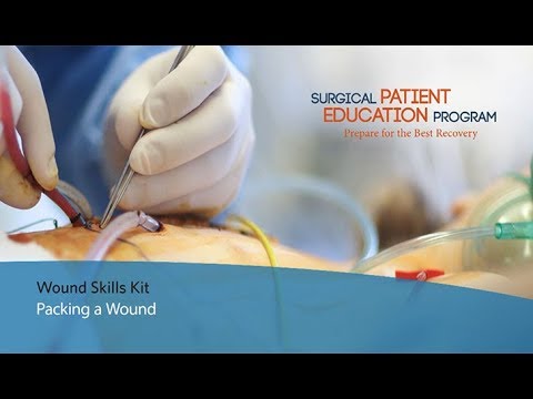 Wound Management Home Skills Program: Packing a Wound - YouTube