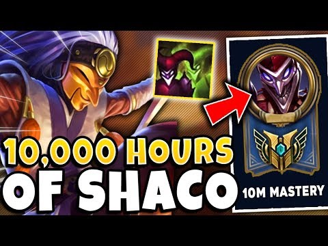 THIS IS WHAT 10,000 HOURS OF SHACO LOOKS LIKE (RANK 1 SHACO MONTAGE) - League of Legends
