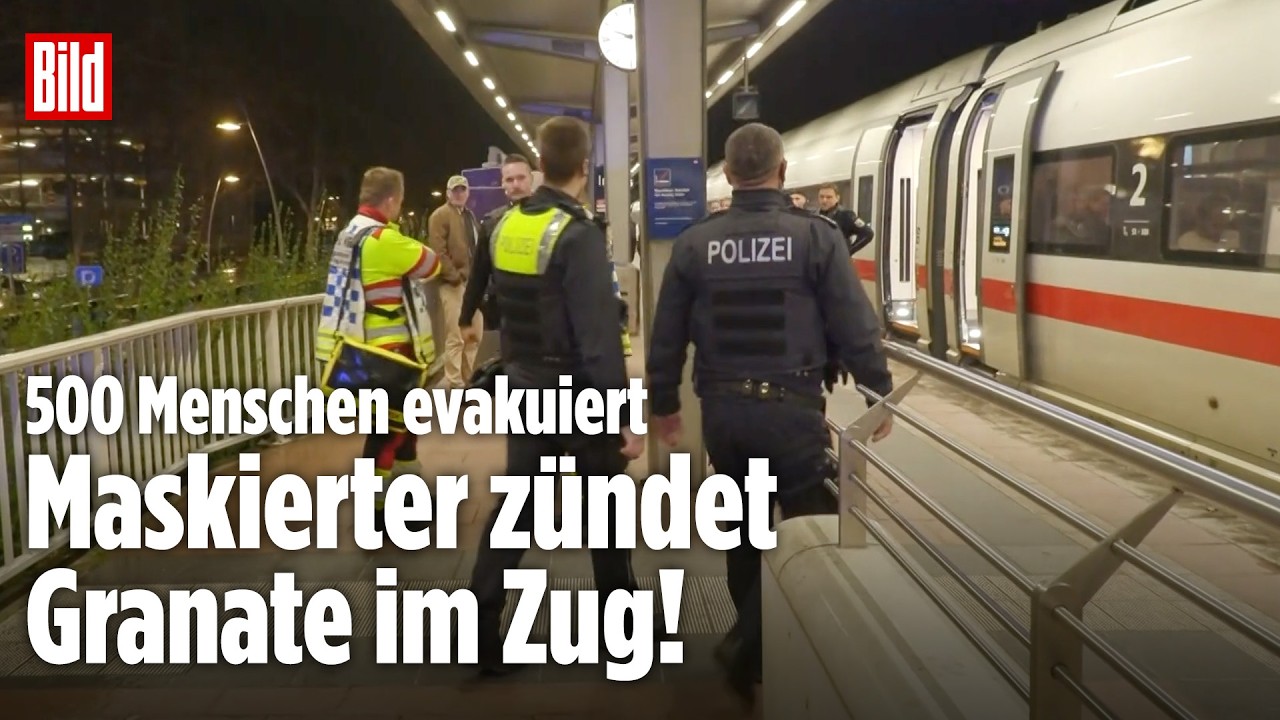 SIEGBURG: Anschlag-Drohung im ICE! Polizei nimmt maskierten Tatverdächtigen fest!