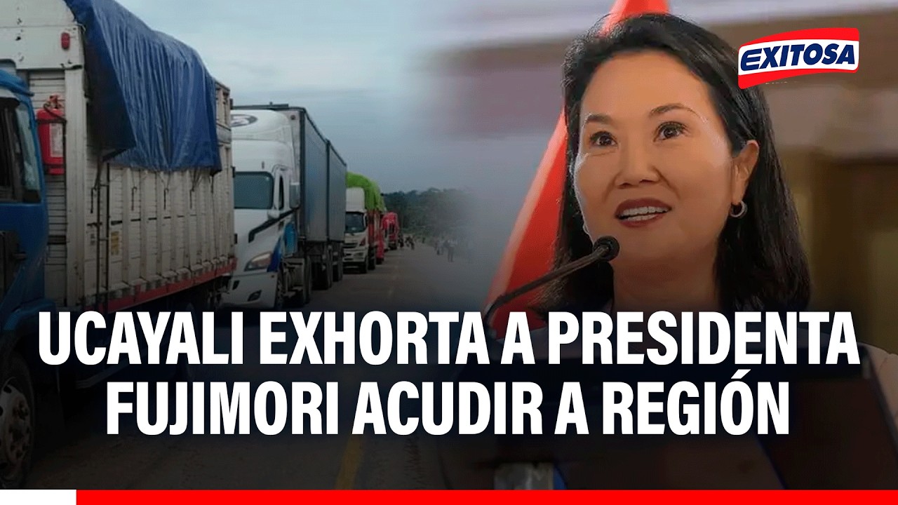 🔴🔵 Ucayali exhorta a presidenta Fujimori acudir a región y firmar acta de compromiso