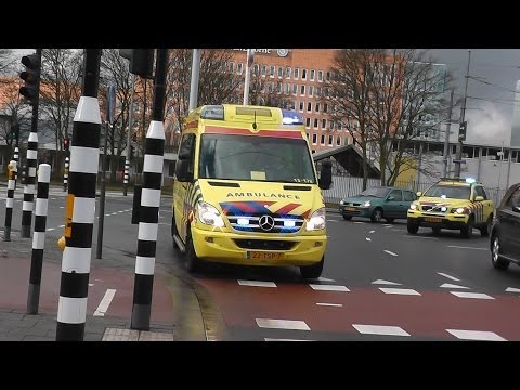 A1 13-178 & MMT Voertuig 13-901 Naar het VUMC Amsterdam na een inzet in Aalsmeer