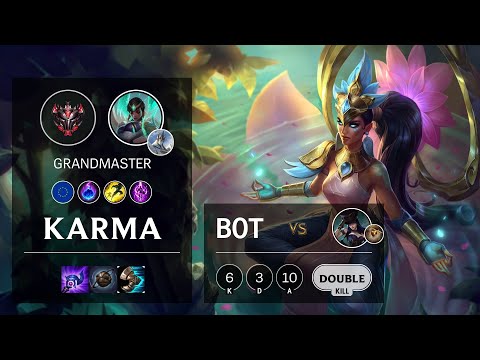 Karma Bot vs Caitlyn - EUW Grandmaster Patch 10.18