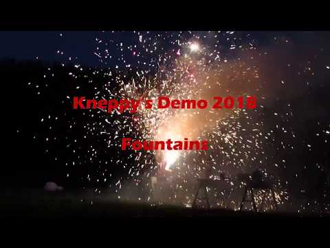 Kneppy's Fireworks Demo 2018 - Fountains