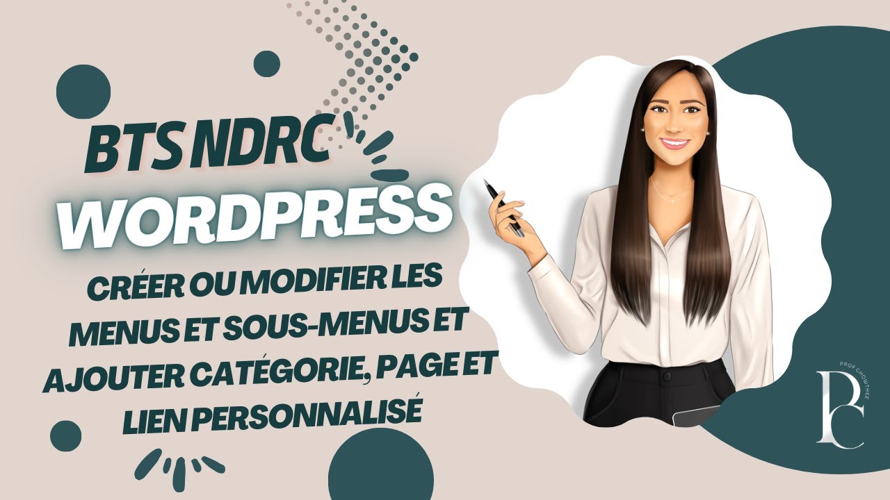 Ajouter un &eacute;l&eacute;ment &agrave; un menu (cat&eacute;gorie, page, lien personnalis&eacute;)