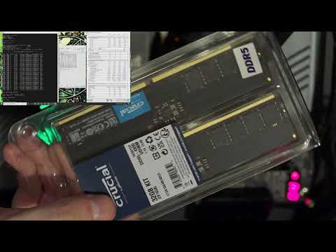 RAM Crucial Svarbus 64 GB rinkinys (2x32 GB) DDR5-4800 CL40 DIMM atmintis video