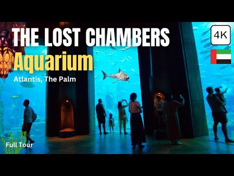 The HIDDEN Wonders of Lost Chambers Aquarium Atlantis Dubai! 4K Tour