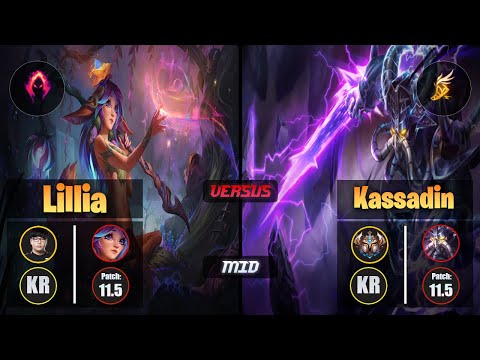 Lava LILLIA (Mid) [Dark Harvest] VS KASSADIN - Challenger KR Patch 11.5