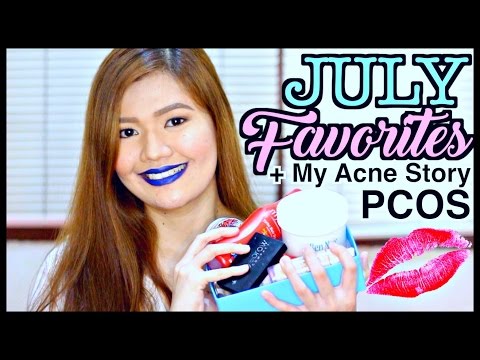 JULY FAVORITES 2016! + My Acne Story (PCOS) ♡ | makeupbykarlamisa