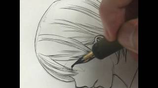 【女性の描き方】マンガ家のペン入れ練習法‼【吉村拓也ドローイング】