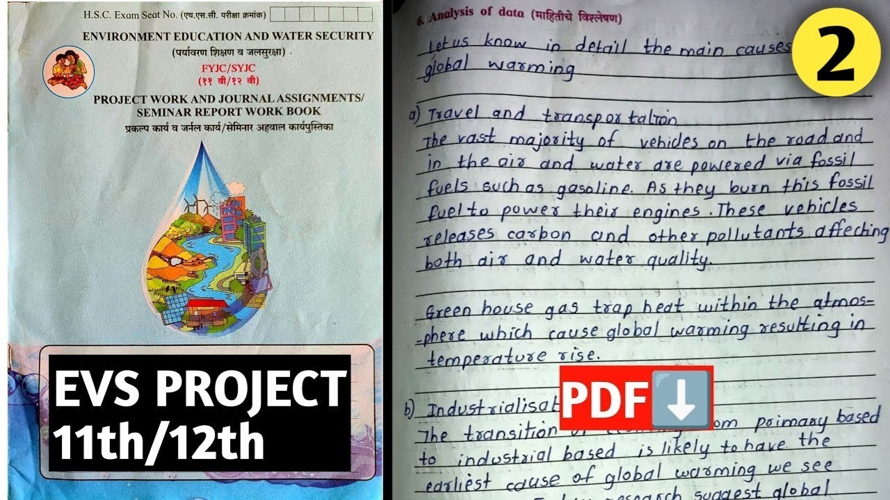 EVS Project 11th & 12th (JOURNAL WORK) Solutions PDF