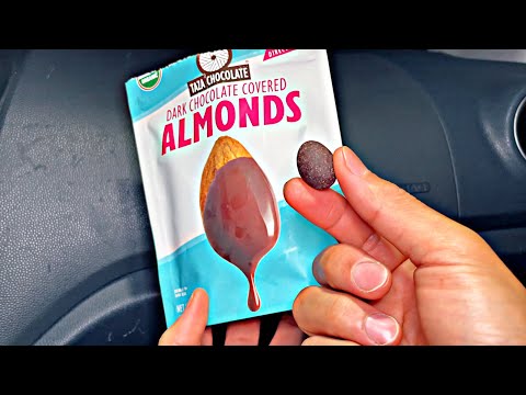Tasting Taza Chocolate Dark Chocolate Covered Almonds - Organic Food Review Ep.71