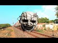 Skeleton Face Horror Short Movie Video Skeleton Face Ghost Horror Video Train Funny Video