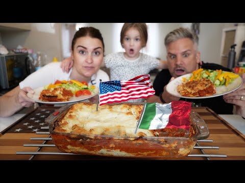 Brits Discover Classic Lasagna | American / Italian Recipe (Better Than Ours)!