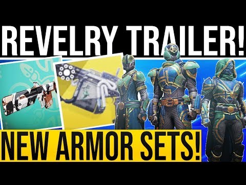 Destiny 2. REVELRY TRAILER! Inaugural Armor Sets, Arbalest Exotic, Rewards, New Activity & More! Video