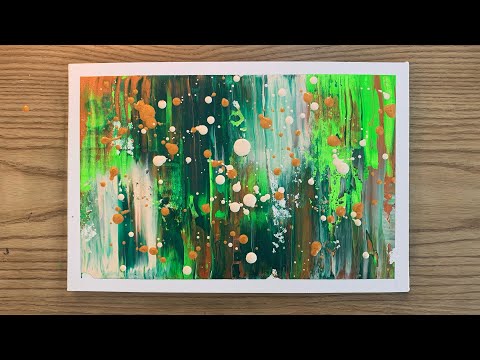 Contemporary Abstract Painting | Acrylics & Pastels | 5 Creative Art Ideas | Satisfying | Time Lapse