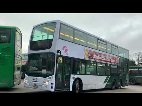 *Kickdown!* *Recent Transfer!* First Kernow ADL Enviro 500 Trident 3 38201 SN09 CAU Route 273