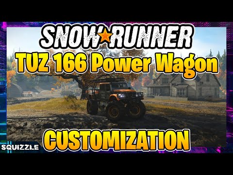 SnowRunner: TUZ 166 Power Wagon (Ted's TUZ) Customization + Test Drive (Console Mods)